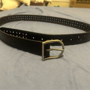 Women’s Black Leather Belt